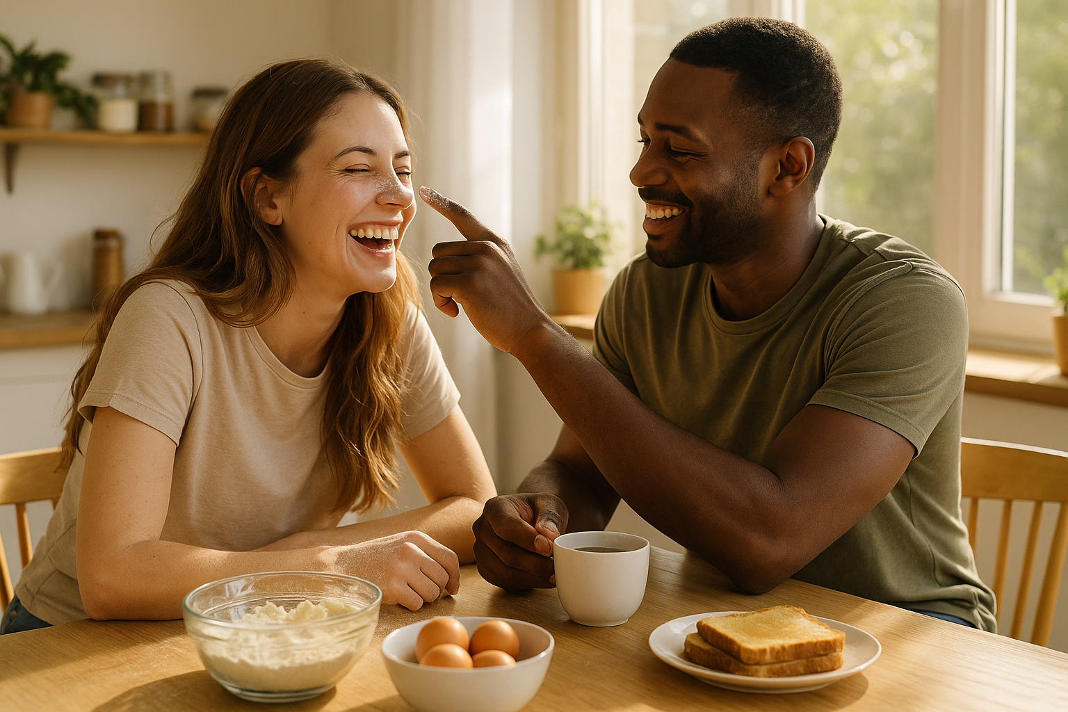 Préparation ludique du petit-déjeuner pour cultiver la complicité