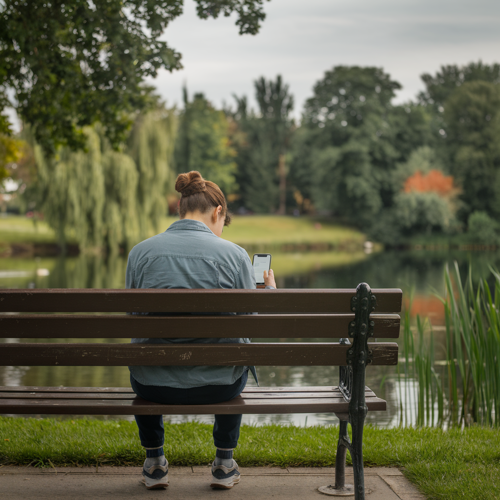 Personne méditant dans un cadre paisible